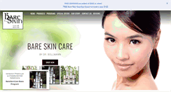 Desktop Screenshot of bareskincare.com